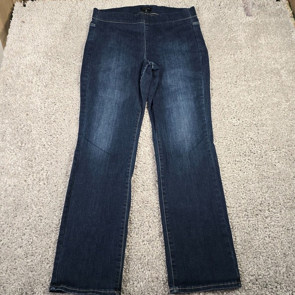 NYDJ Jeans Womens 0X Blue Sculpt Her Pull On Straight Lift tuck Stretch Denim - Picture 1 of 13